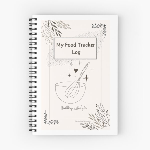 Item preview, My Food Tracker Log book designed and sold by PalomaHealing24.