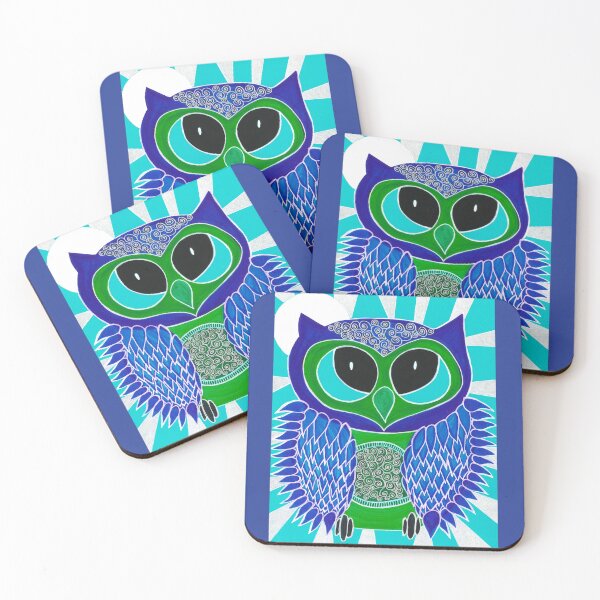 Item preview, Owl with Moon and Spirals designed and sold by artofkathleen.