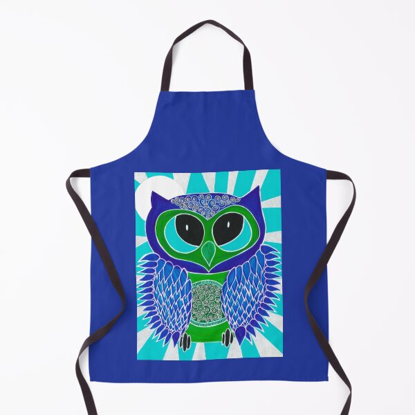 Item preview, Owl with Moon and Spirals designed and sold by artofkathleen.
