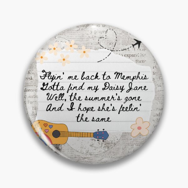 Item preview, Daisy Jane America Band 1970s Lyric Print designed and sold by Femme Pastel Collective.