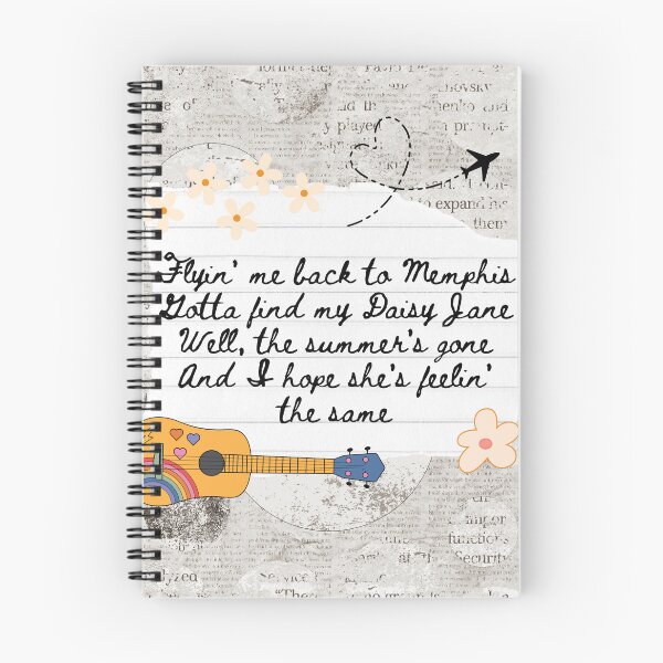 Item preview, Daisy Jane America Band 1970s Lyric Print designed and sold by Femme Pastel Collective.