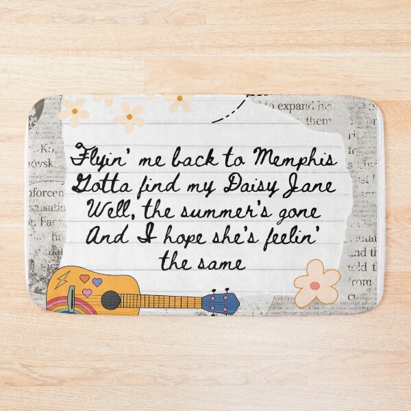 Item preview, Daisy Jane America Band 1970s Lyric Print designed and sold by Femme Pastel Collective.