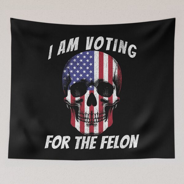 Item preview, I AM VOTING FOR THE FELON  designed and sold by Twisted-Teeze.