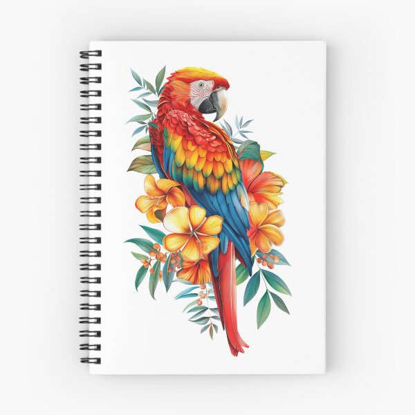 Item preview, Océano - Parrot & Flowers designed and sold by Oceano-Beach.