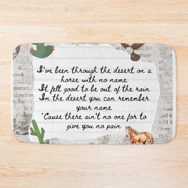 Item preview, Horse With No Name America Band 1970s Lyric Print designed and sold by Femme Pastel Collective.