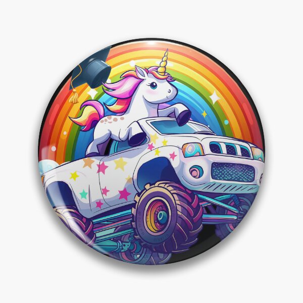 Item preview, Cute Unicorn Monster Truck Kindergarten Graduation T-Shirt – "I Crushed Kindergarten" designed and sold by Brudy-R.
