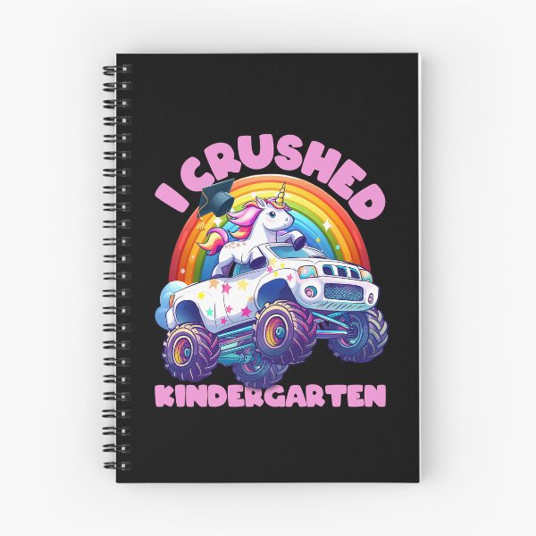 Item preview, Cute Unicorn Monster Truck Kindergarten Graduation T-Shirt – "I Crushed Kindergarten" designed and sold by Brudy-R.