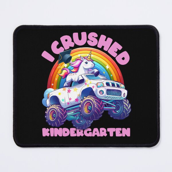 Item preview, Cute Unicorn Monster Truck Kindergarten Graduation T-Shirt – "I Crushed Kindergarten" designed and sold by Brudy-R.