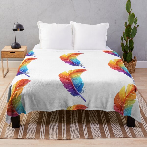 Item preview, Rainbow feather designed and sold by MendaciousMina.