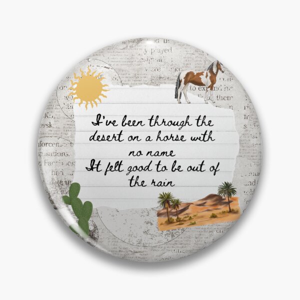 Item preview, Horse With No Name America Band 1970s Lyric Print designed and sold by Femme Pastel Collective.