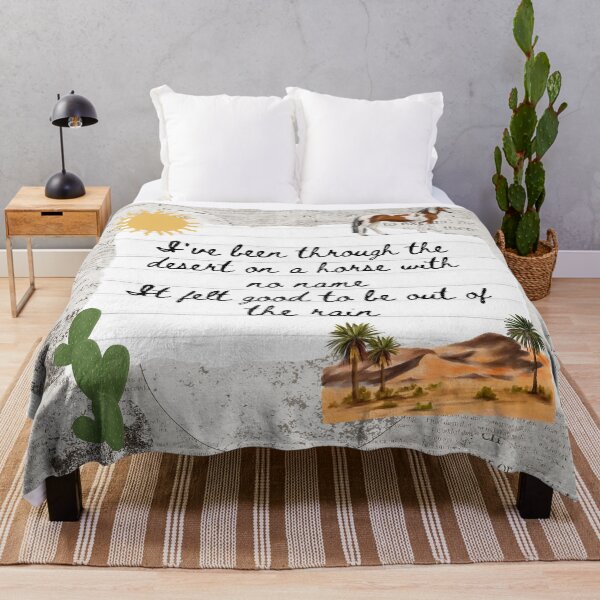 Item preview, Horse With No Name America Band 1970s Lyric Print designed and sold by Femme Pastel Collective.