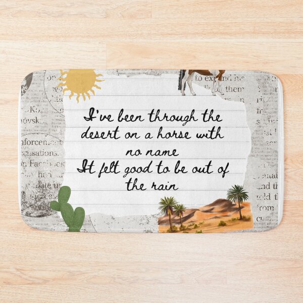 Item preview, Horse With No Name America Band 1970s Lyric Print designed and sold by Femme Pastel Collective.