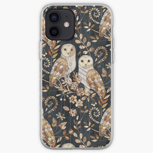 Wooden Wonderland Barn Owl Collage iPhone Soft Case