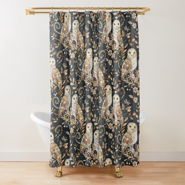 Coquette Boho Shower Curtain, Coquette Aesthetic Cottagecore