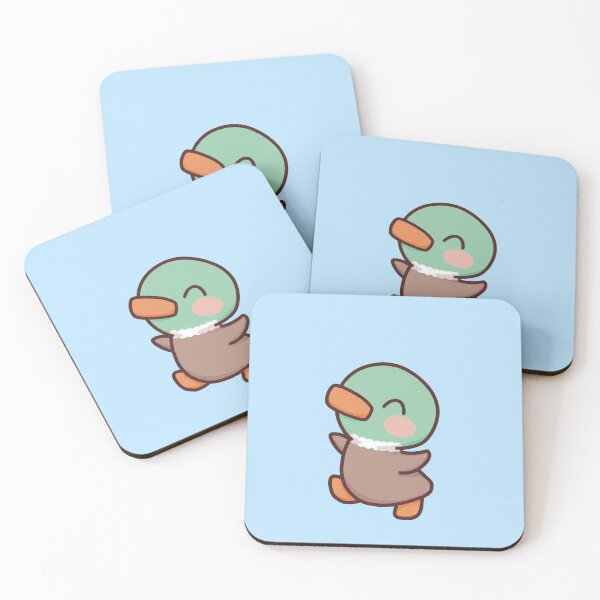 Item preview, Happy Baby Mallard (light aqua background) designed and sold by Faeluna-Art.