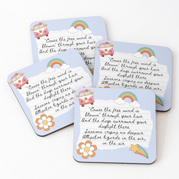 Item preview, Ventura Highway America Band 1970s Lyric Print designed and sold by Femme Pastel Collective.