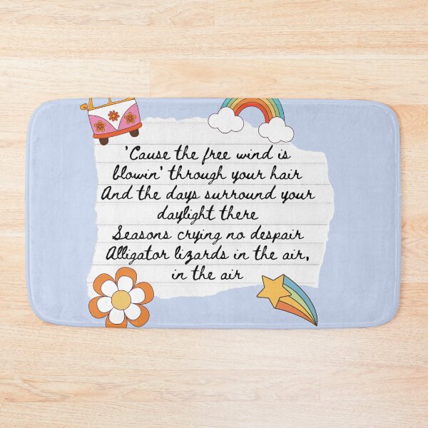 Item preview, Ventura Highway America Band 1970s Lyric Print designed and sold by Femme Pastel Collective.