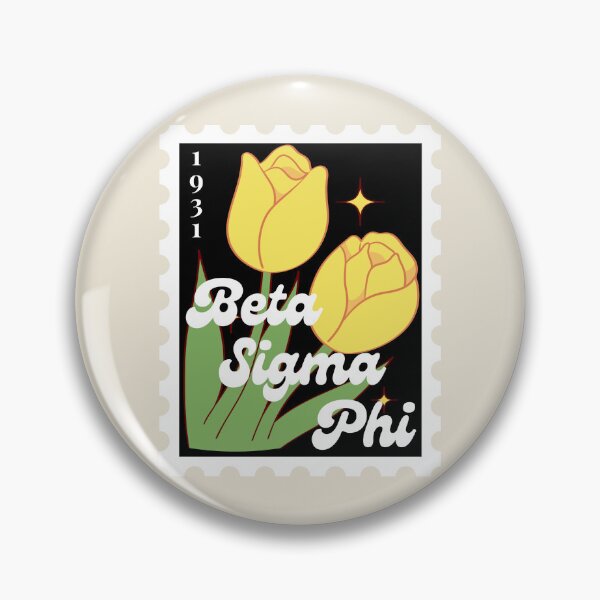 Item preview, Beta Sigma Phi Sorority Flower Stamp v2 designed and sold by skrauskopf.