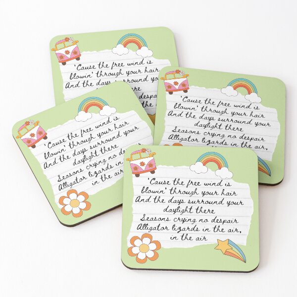 Item preview, Ventura Highway America Band 1970s Lyric Print designed and sold by Femme Pastel Collective.