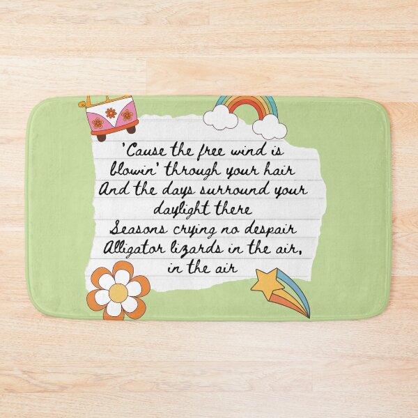 Item preview, Ventura Highway America Band 1970s Lyric Print designed and sold by Femme Pastel Collective.