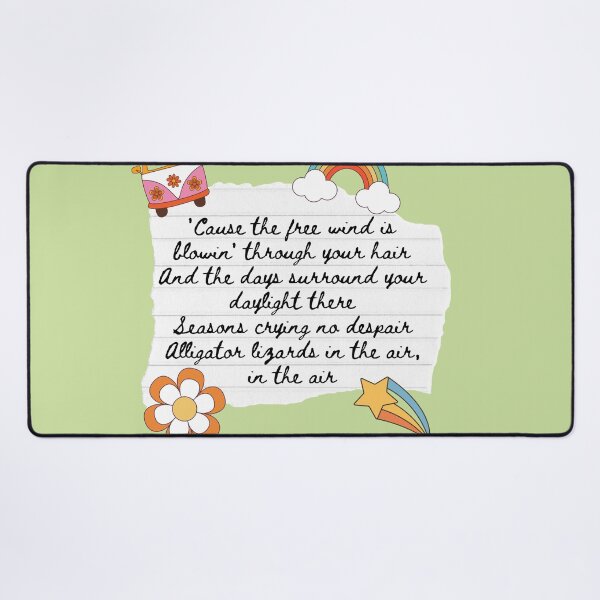 Item preview, Ventura Highway America Band 1970s Lyric Print designed and sold by Femme Pastel Collective.