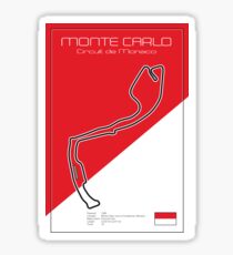 Monte Carlo Racetrack Sticker