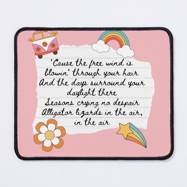 Item preview, Ventura Highway America Band 1970s Lyric Print designed and sold by Femme Pastel Collective.