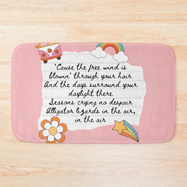 Item preview, Ventura Highway America Band 1970s Lyric Print designed and sold by Femme Pastel Collective.