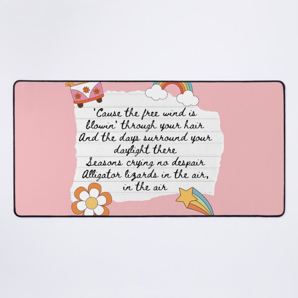 Item preview, Ventura Highway America Band 1970s Lyric Print designed and sold by Femme Pastel Collective.