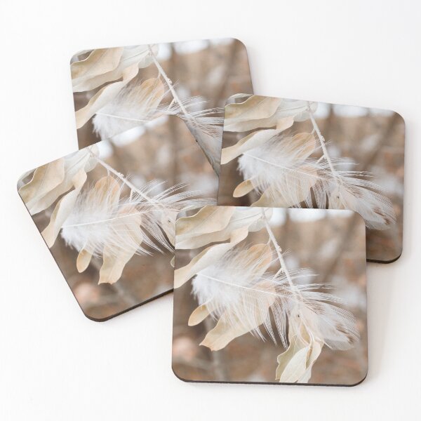 Item preview, White Feather On Tree Branch designed and sold by FeatherfallSTU.