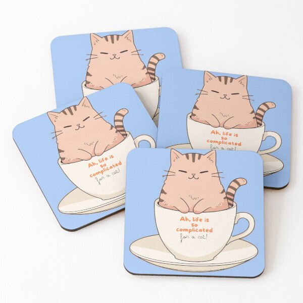 Item preview, A beautiful cat in a mug with a characteristic phrase designed and sold by PixelCraftDSG.