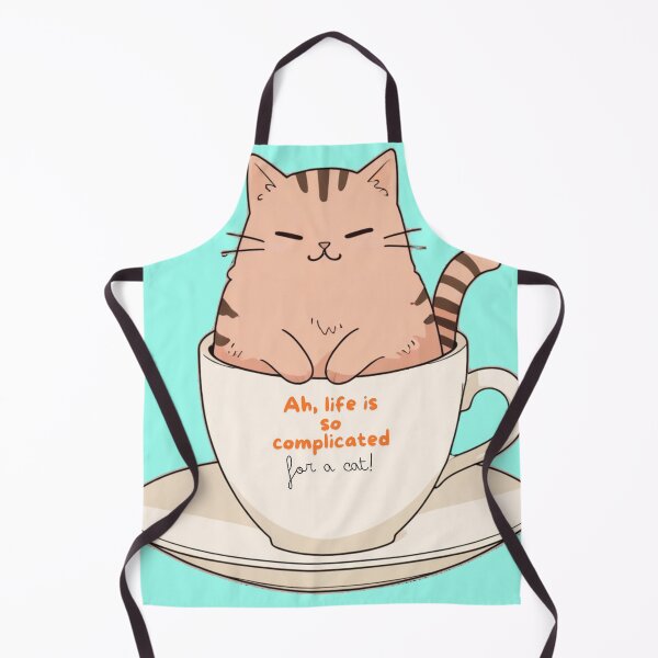 Item preview, A beautiful cat in a mug with a characteristic phrase designed and sold by PixelCraftDSG.