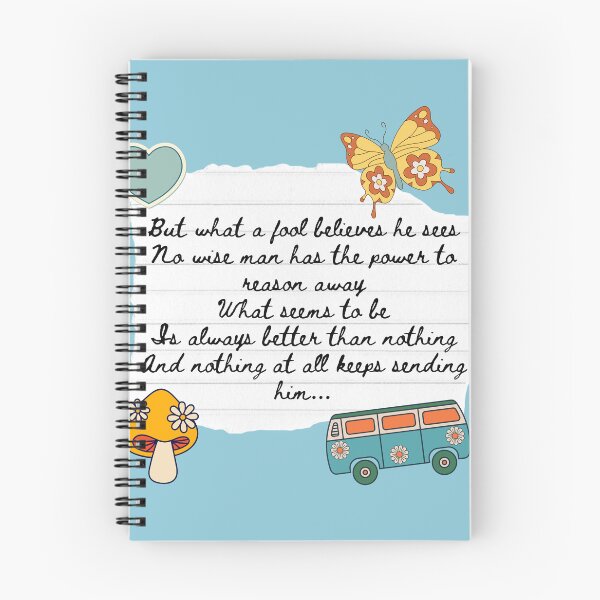 Item preview, What A Fool Believes 1970s Lyric Print designed and sold by Femme Pastel Collective.