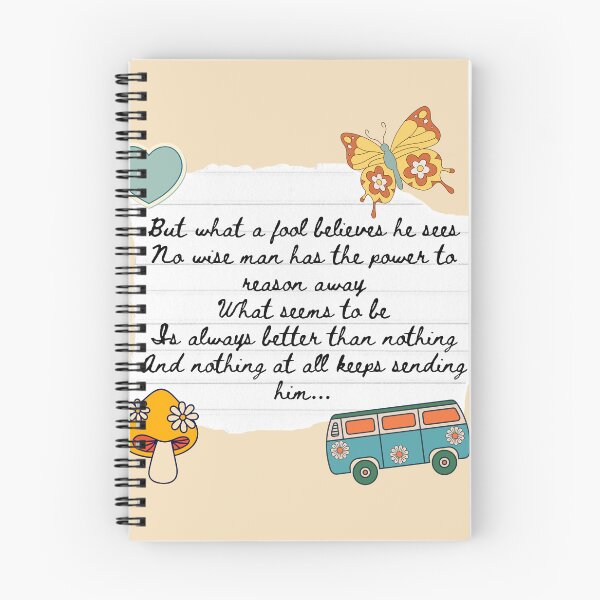 Item preview, What A Fool Believes 1970s Lyric Print designed and sold by Femme Pastel Collective.
