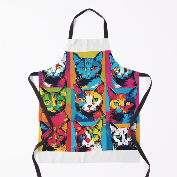 Item preview, Colorful cats in pop art style designed and sold by RockyTees1.