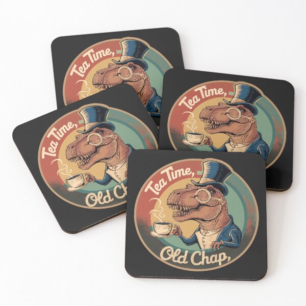 Item preview, ''Tea Time Old Chap'' T-Rex Tea Lover Funny T-Shirt designed and sold by Witty Shirts.