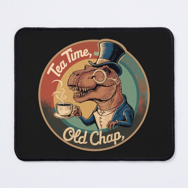 Item preview, ''Tea Time Old Chap'' T-Rex Tea Lover Funny T-Shirt designed and sold by Witty Shirts.