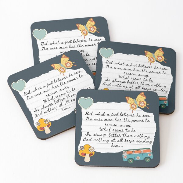 Item preview, What A Fool Believes 1970s Lyric Print designed and sold by Femme Pastel Collective.