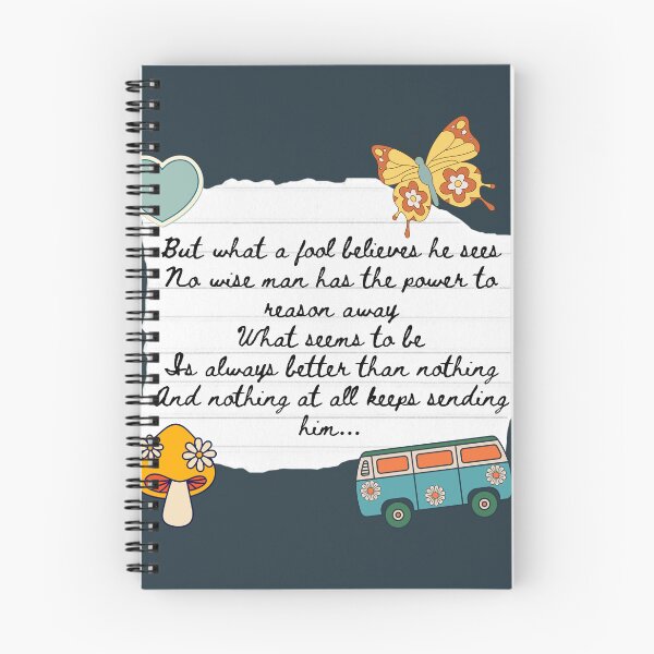 Item preview, What A Fool Believes 1970s Lyric Print designed and sold by Femme Pastel Collective.