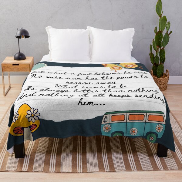 Item preview, What A Fool Believes 1970s Lyric Print designed and sold by Femme Pastel Collective.