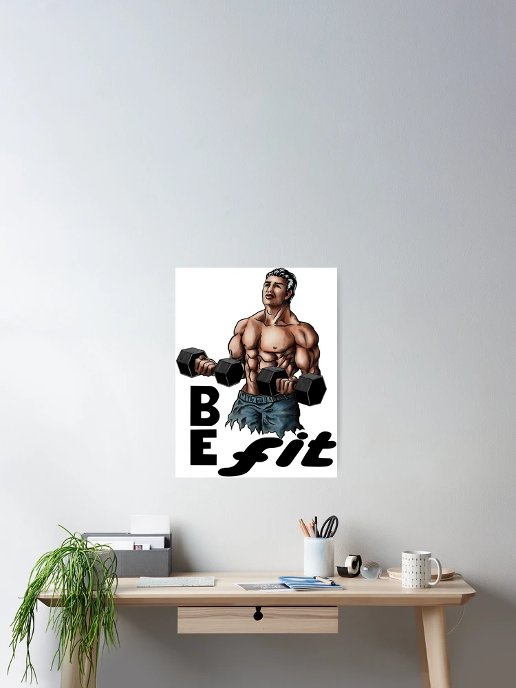Thumbnail 2 of 3, Poster, "Dynamic Dumbbell Lift" designed and sold by RhonDesign.
