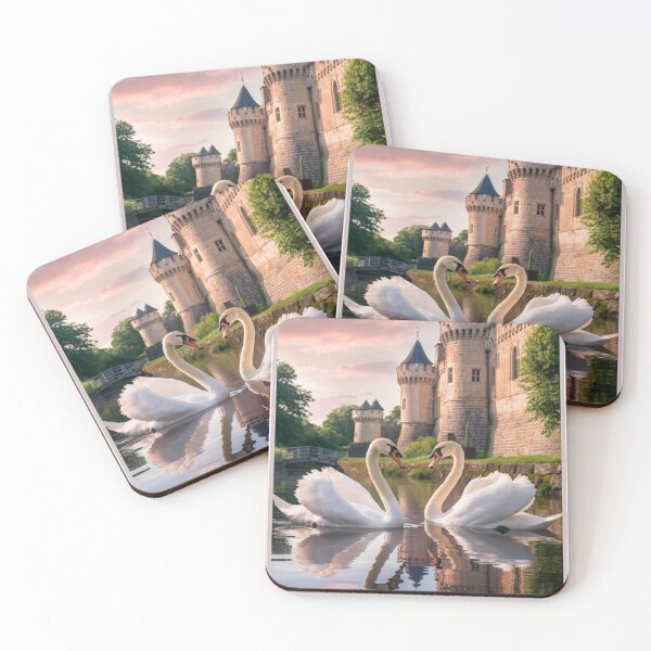 Item preview, Pair of Swans and Castle designed and sold by RWCarpenter.