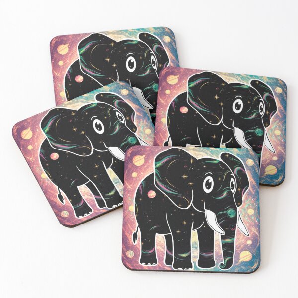 Item preview, Elephant Silhouette. Psychedelic elephant, Fantasy Elephant, colorful elephant designed and sold by ElephantVibes.