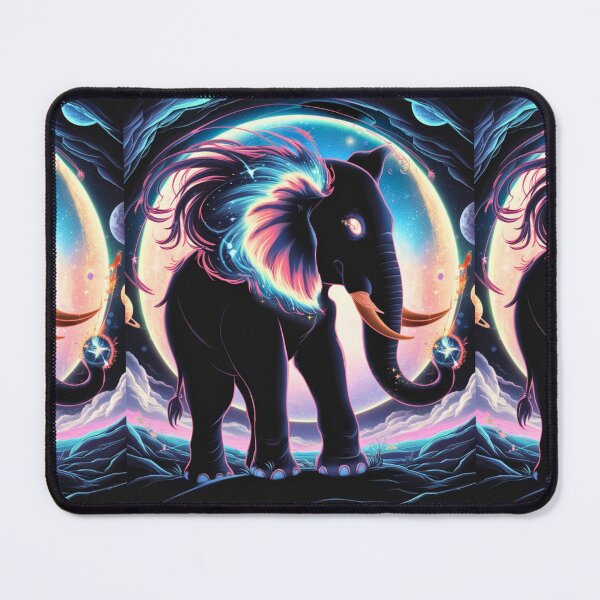 Item preview, Elephant Silhouette. Psychedelic elephant, Fantasy Elephant, colorful elephant designed and sold by ElephantVibes.