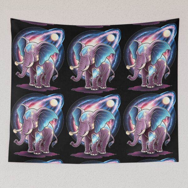 Item preview, Elephant Silhouette. Psychedelic elephant, Fantasy Elephant, colorful elephant designed and sold by ElephantVibes.