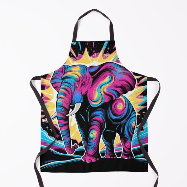 Item preview, Elephant Silhouette. Psychedelic elephant, Fantasy Elephant, colorful elephant designed and sold by ElephantVibes.