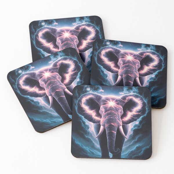 Item preview, Elephant Silhouette. Psychedelic elephant, Fantasy Elephant, colorful elephant designed and sold by ElephantVibes.