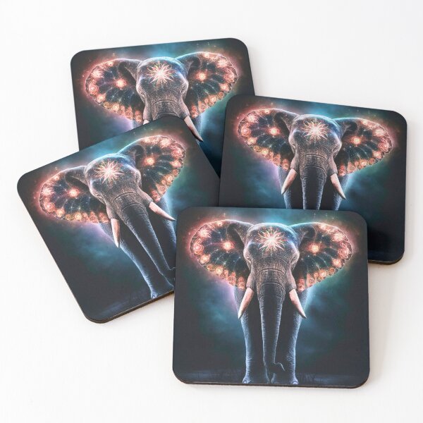 Item preview, Elephant Silhouette. Psychedelic elephant, Fantasy Elephant, colorful elephant designed and sold by ElephantVibes.