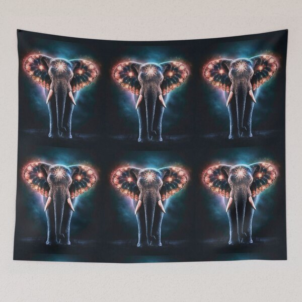 Item preview, Elephant Silhouette. Psychedelic elephant, Fantasy Elephant, colorful elephant designed and sold by ElephantVibes.