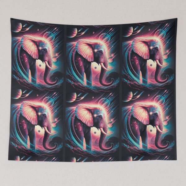 Item preview, Elephant Silhouette. Psychedelic elephant, Fantasy Elephant, colorful elephant designed and sold by ElephantVibes.